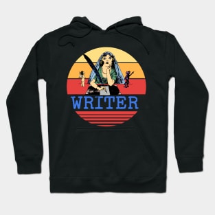 Vintage Writer Devil Angel Hoodie